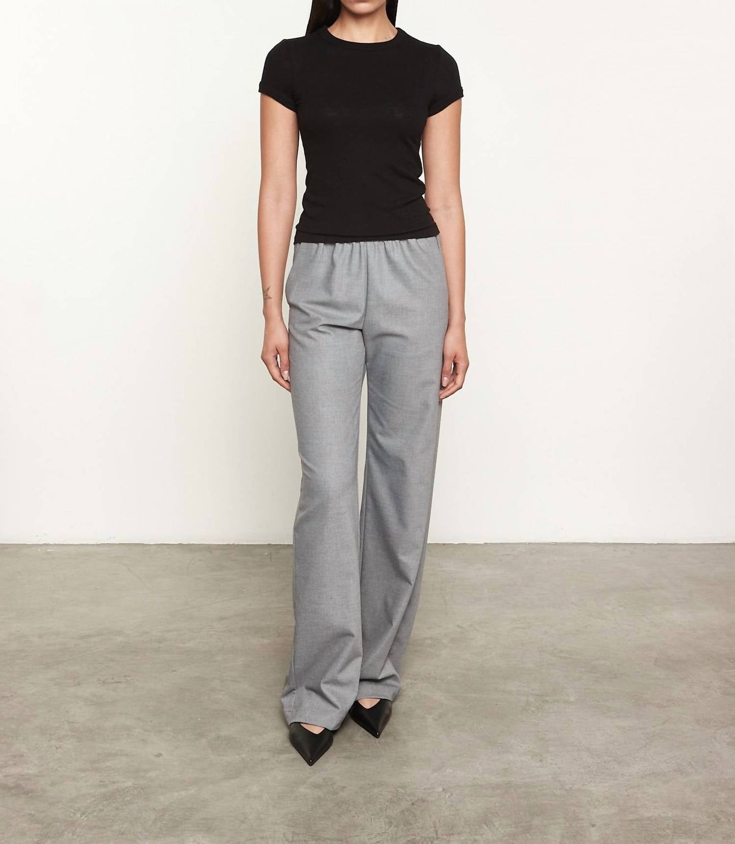 Enza Costa - CASHMERE CAP SLEEVE CREWNECK TOP
