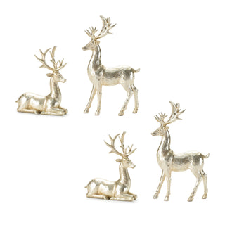 Holiday Deer Figurine (Set of 4)