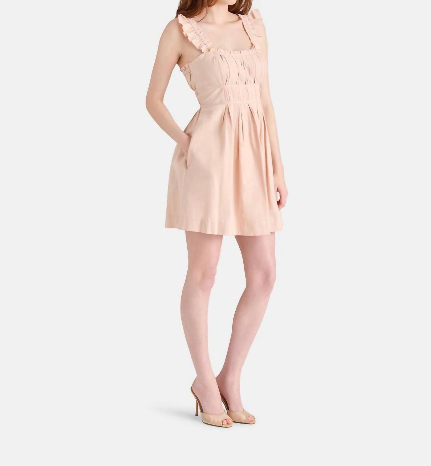Steve Madden - Ruffle Strap Mini Dress