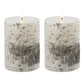 FIA Wick Birch Design Pillar Candle (Set of 2)