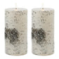 FIA Wick Birch Design Pillar Candle (Set - 2)