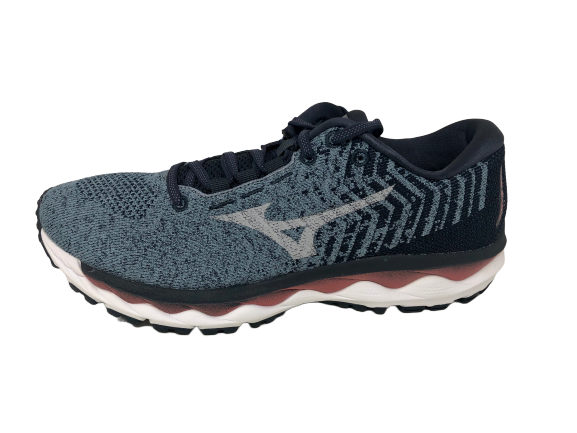 Tênis de corrida Mizuno Waveknit 3 feminino, Citadel/Vapor Blue, tamanho 6,5 B(M) EUA