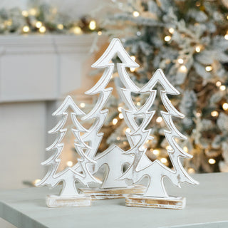 Wood Pine Tree Outline (Set of 3)