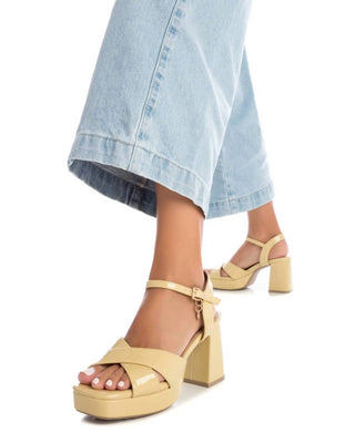 Xti - Sandálias plataforma de salto femininas