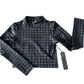 Noli - Houndstooth Tone Long Sleeve Top