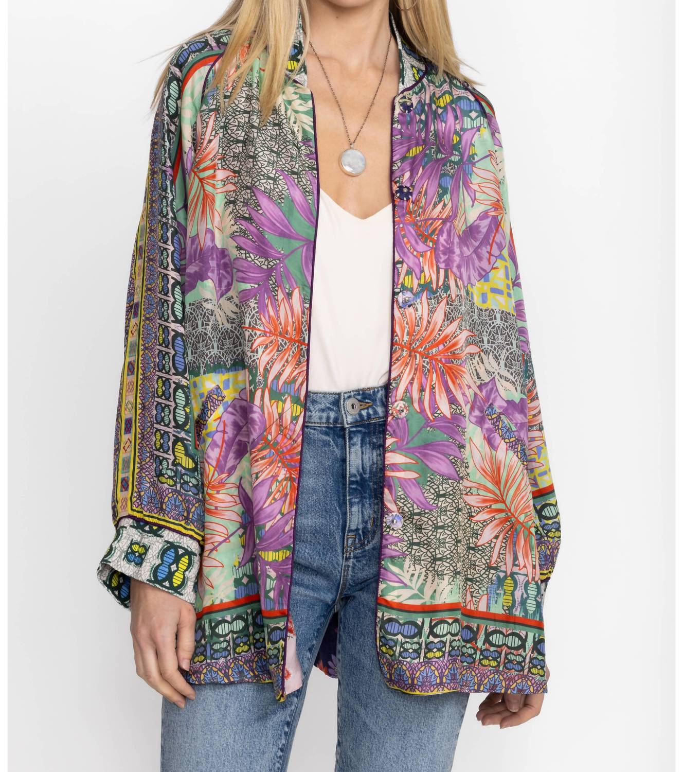 Johnny Was - Reversible Bordona Heather Kimono