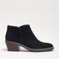Sam Edelman - Women's Pryce Leather Round Toe Stacked Heel Slip-on Ankle Boots