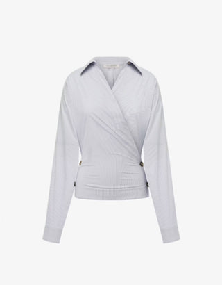 Philosophy Di Lorenzo Serafini - Camisa Stretch Tafetá Com Botões