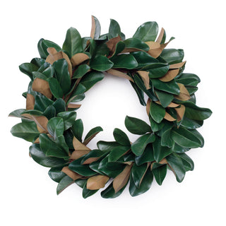 Magnolia Leaf Wreath 24"D