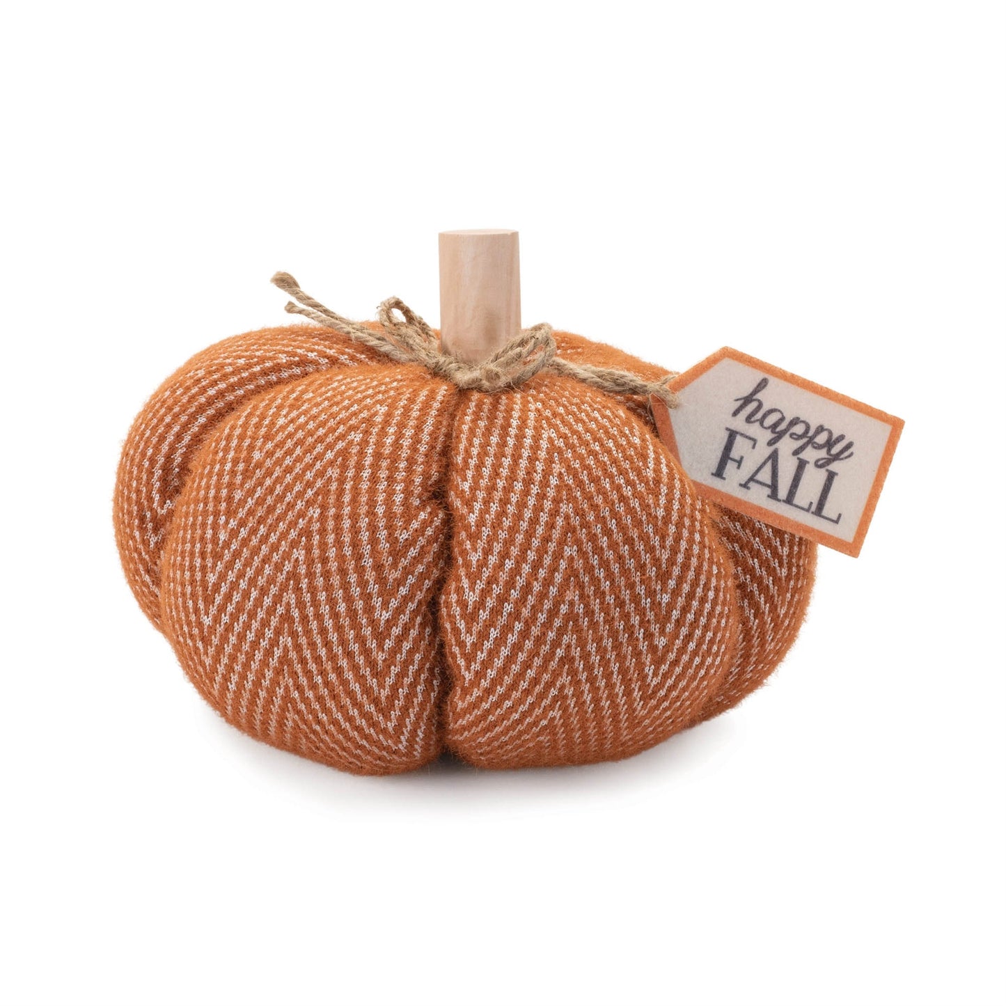 Plush happy fall pumpkin décor (set of 2)
