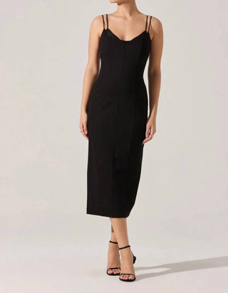 Astr - Allura Peekaboo Lace Midi Dress