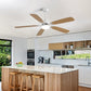 Ceiling Fan With LED Light, 6-Speed Wind, 5 Blades, Remote Control DC Motor