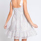 Trendsi - GeeGee Mesh Floral Embroidered Sleeveless Dress