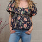 Collective Rack - Floral Puffed Button-down