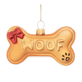 Glass Dog Bone Ornament (Set of 12)