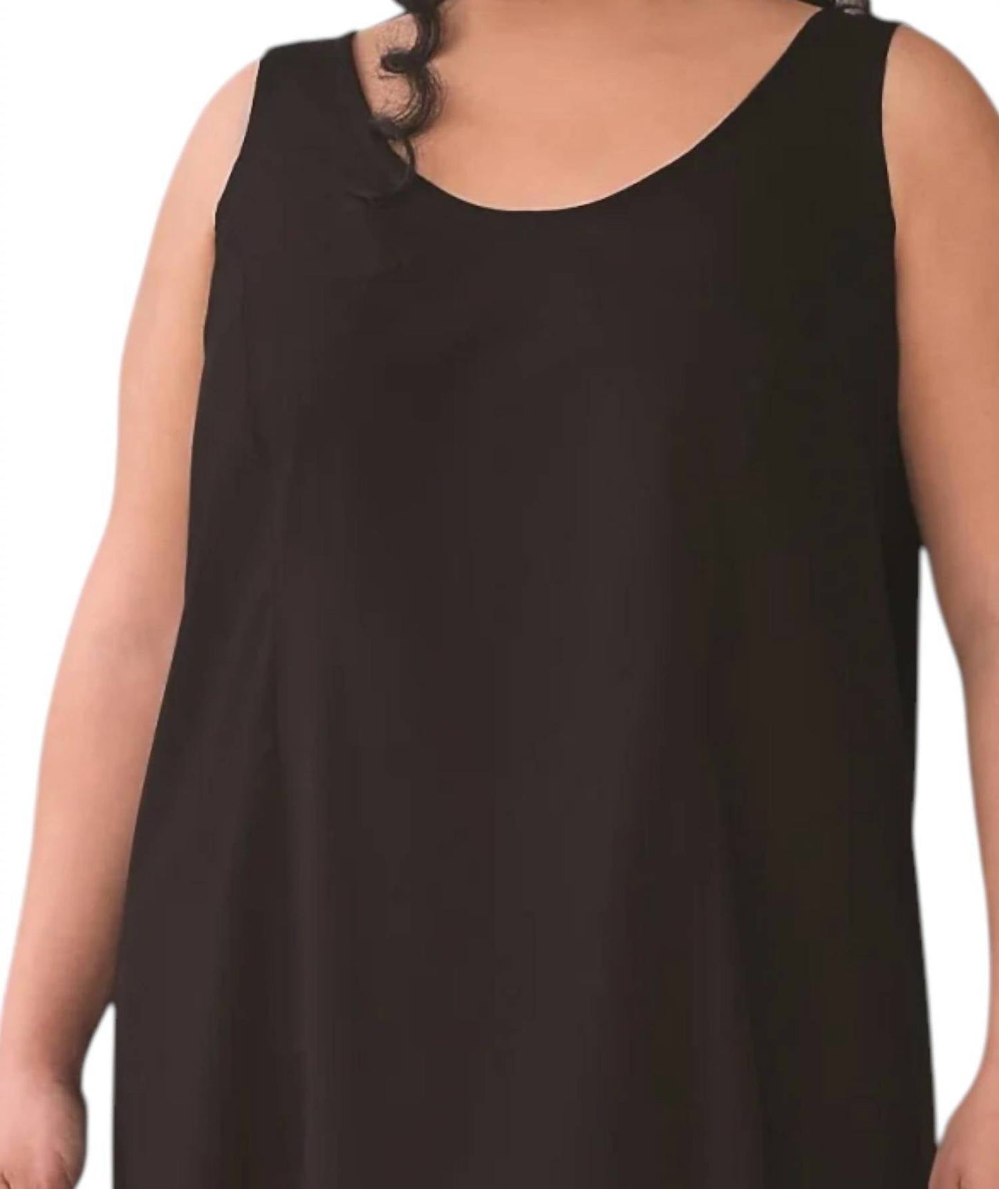 On The Plus Side - Plus Size Cotton Tank Dress