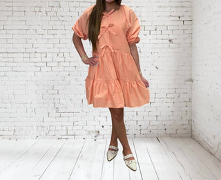 Karlie - Vestido de popeline com laço feminino