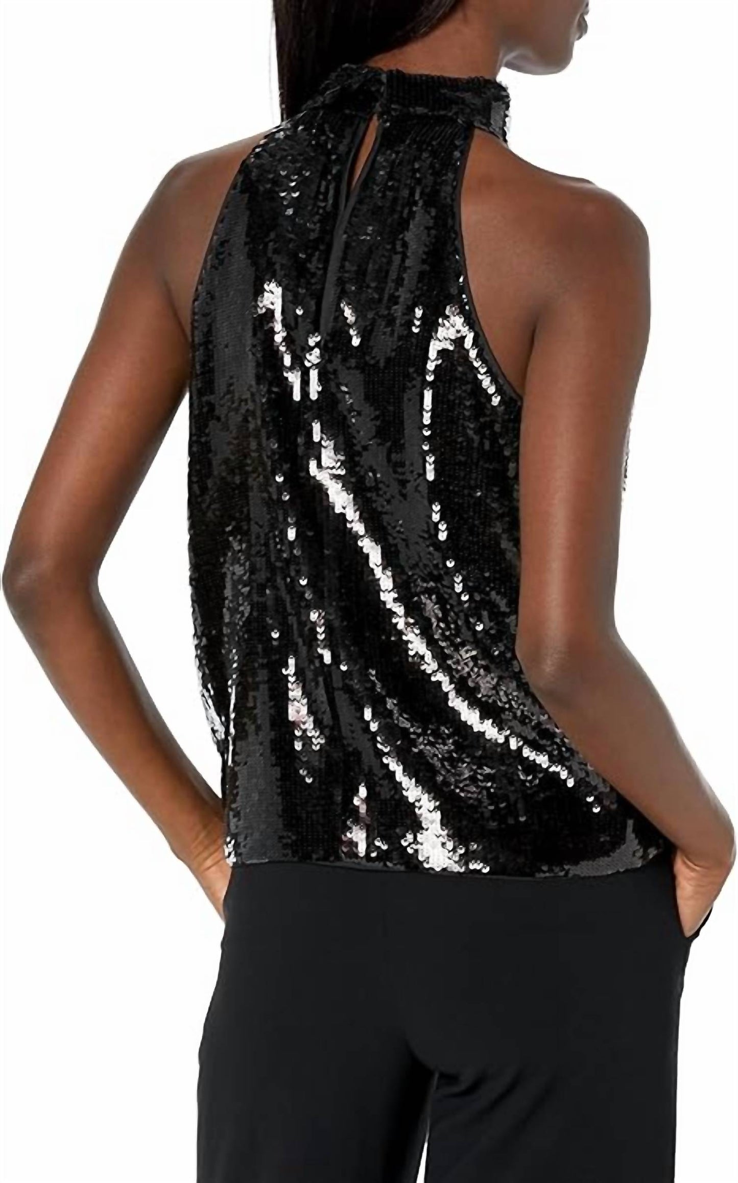Theory - Roll Neck Halter Blouse