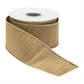 Gold wired ribbon 2.5" x 10 yds.