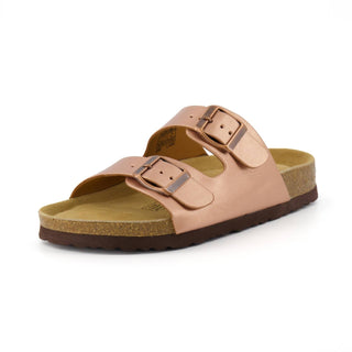 Cushionaire - Sandálias femininas Lane Cork com palmilha