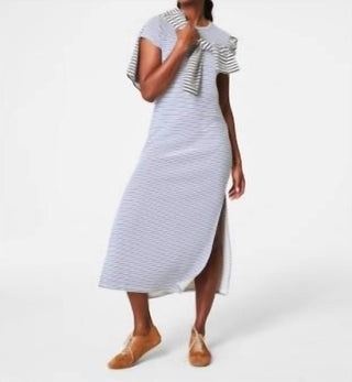 Spanx - Vestido longo listrado Airessentials