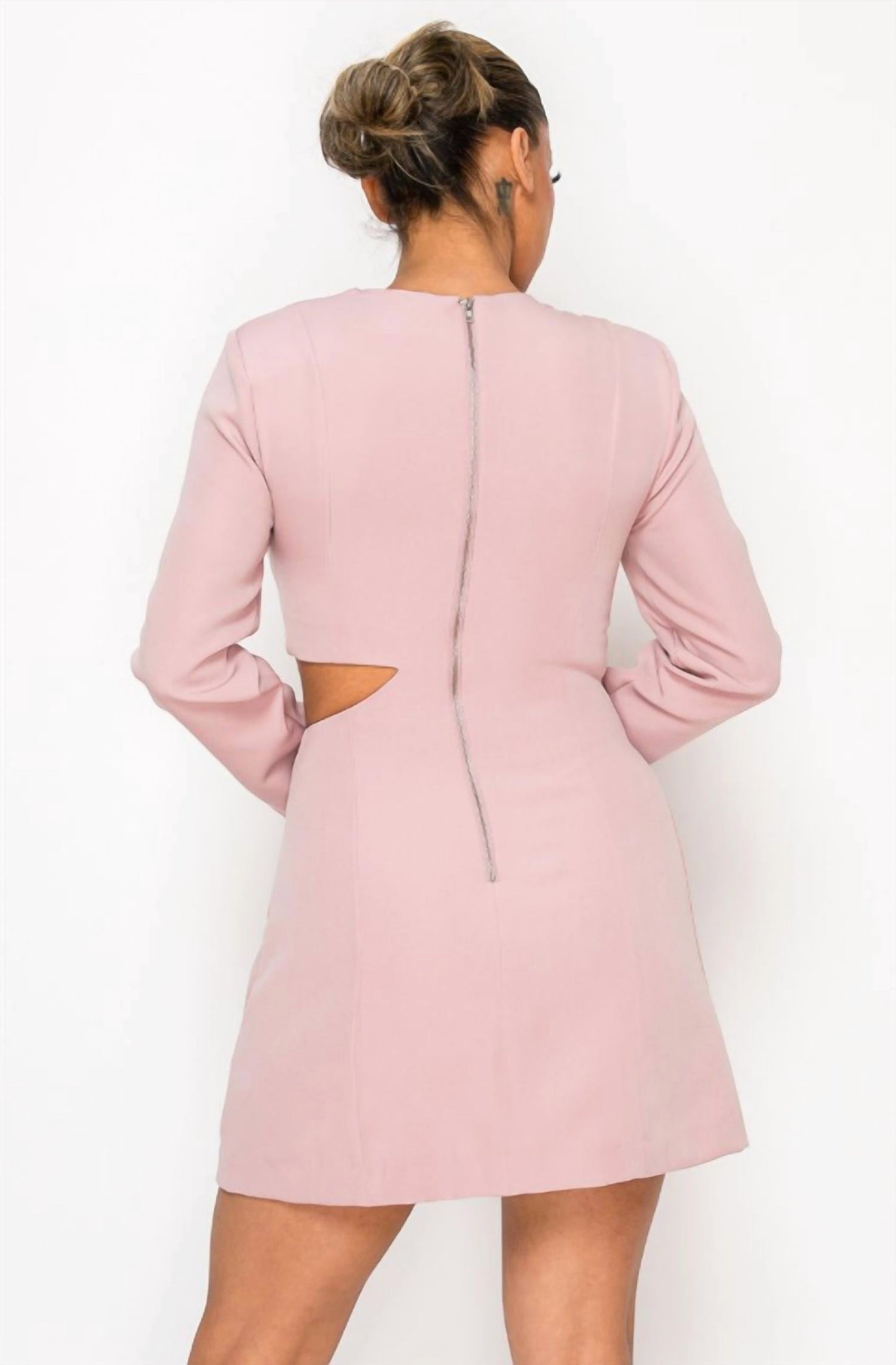 A.C.G. Los Angeles - Elegant Cut Out in Long Sleeve Mini Dress