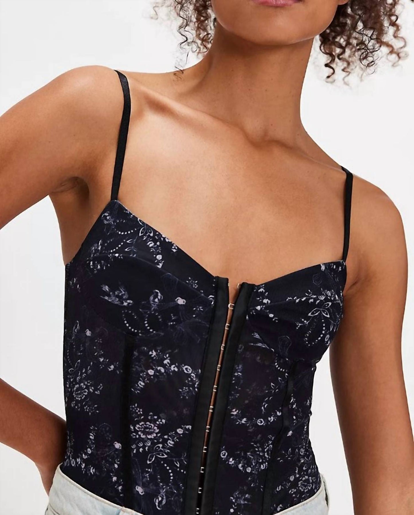 Free People - Night Rhythm Printed Bodysuit