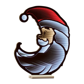 Santa Half Moon Ekkolight 23"H
