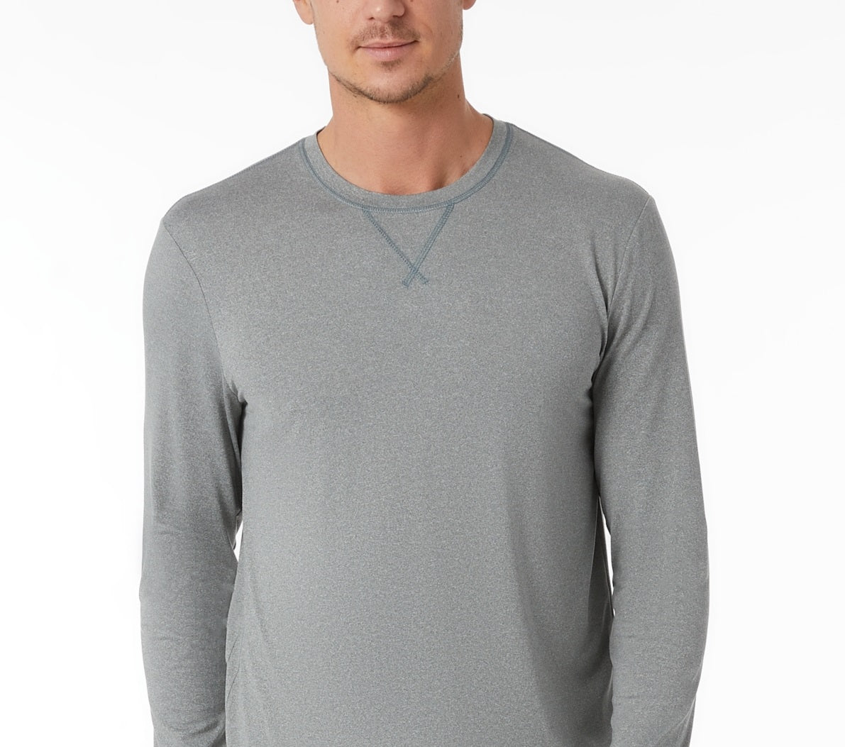Camisa de dormir masculina de manga comprida 32 Degrees Top Notch, verde, tamanho G
