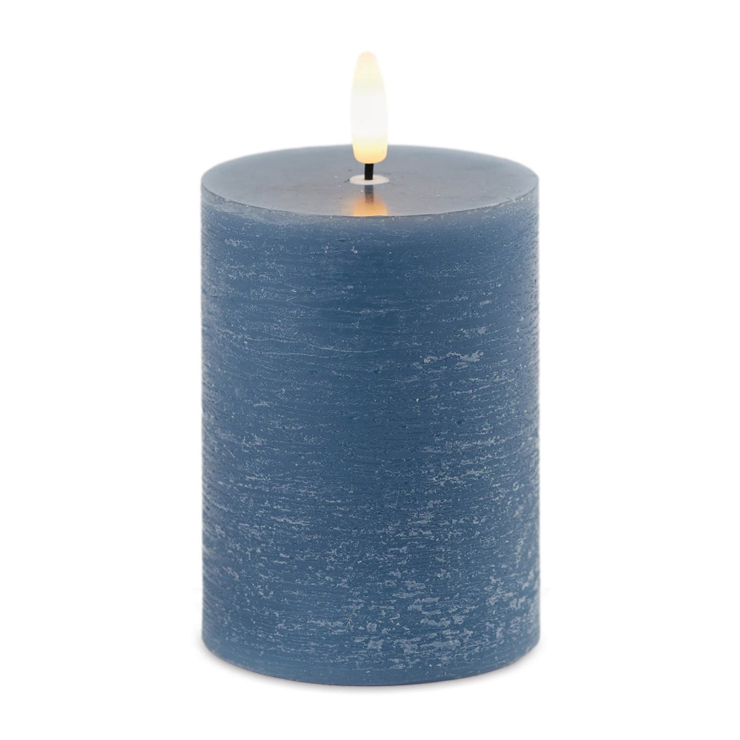 FIA Wick Blue Pillar Candle (Set of 2)