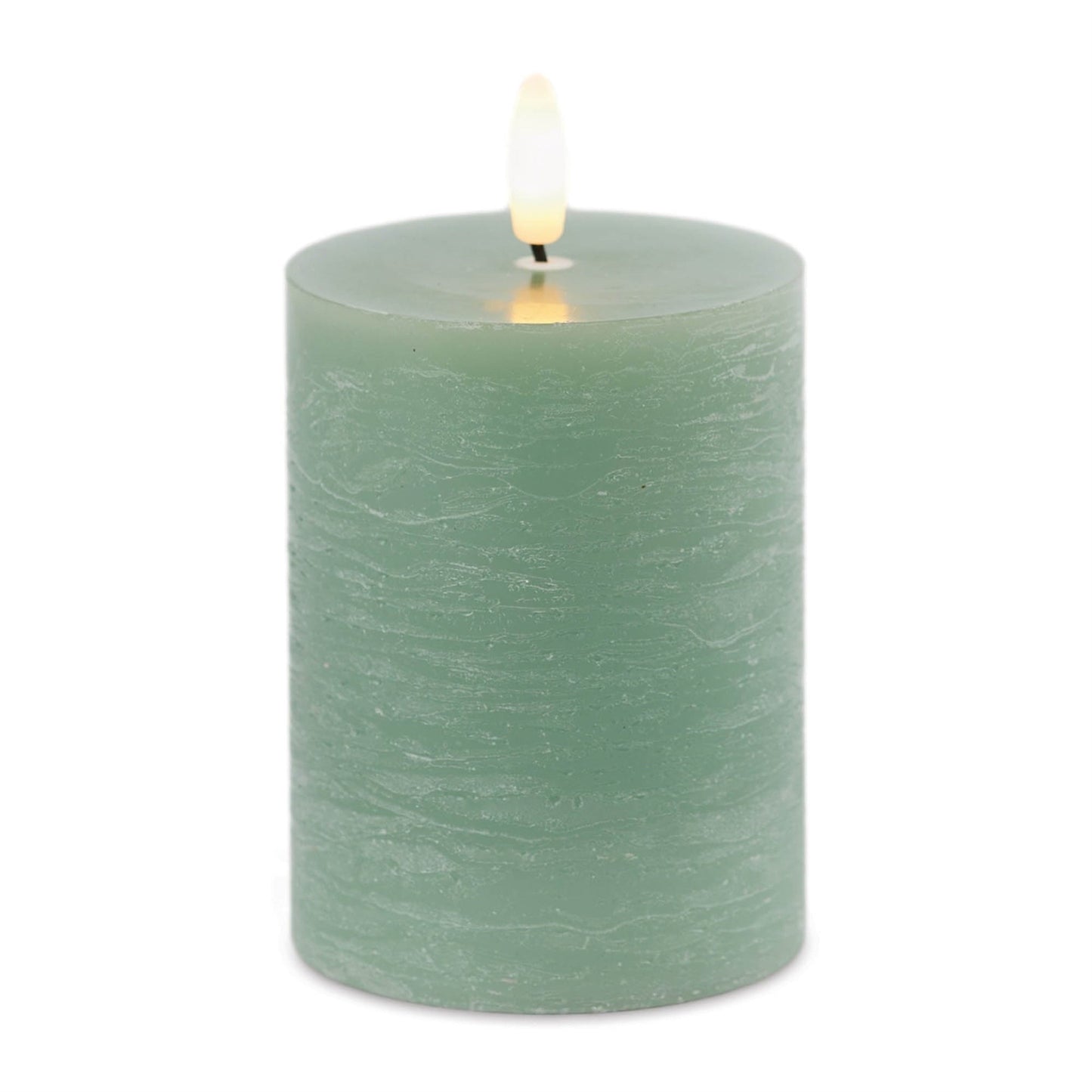 FIA Wick Green Pillar Candle (Set of 2)