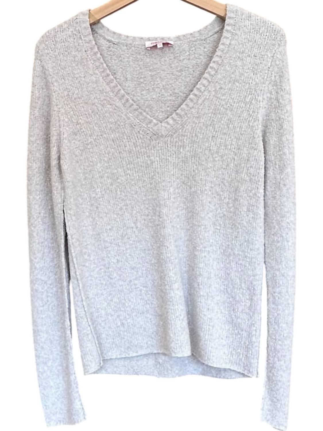 Goldie - Women's Boucle V Neck Sweater