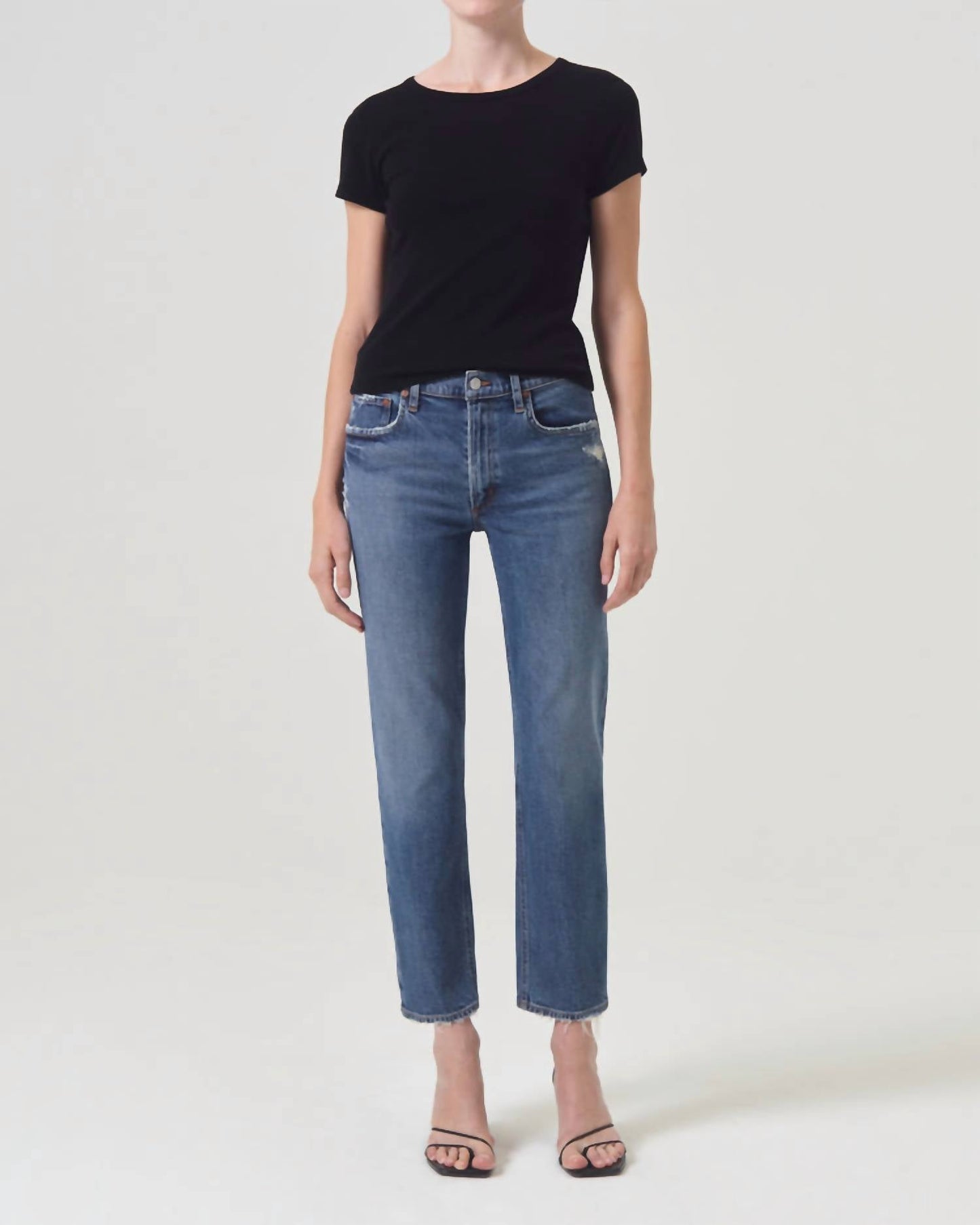 Agolde - Kye Mid Rise Straight Crop Jean