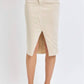 Judy Blue - High Waist Front Slit Denim Skirt