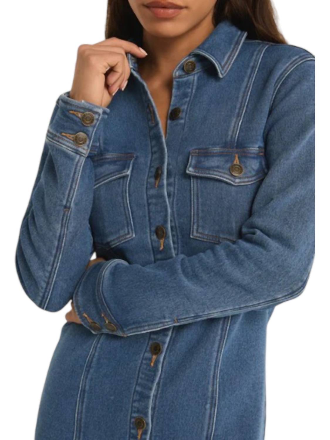 Z Supply - Candice Knit Denim Dress