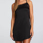 Chaser - Stretch Silky Basics Drape Back Hi Lo Shirttail Slip Dress