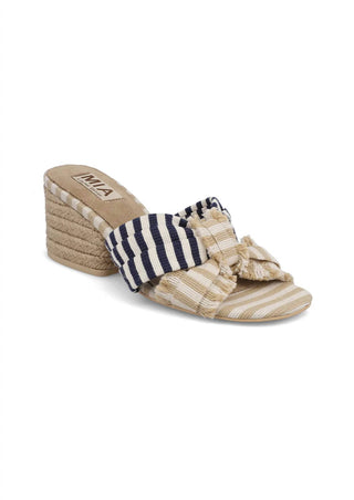 Mia - Women's Isandra Raffia Bow Heel Sandal