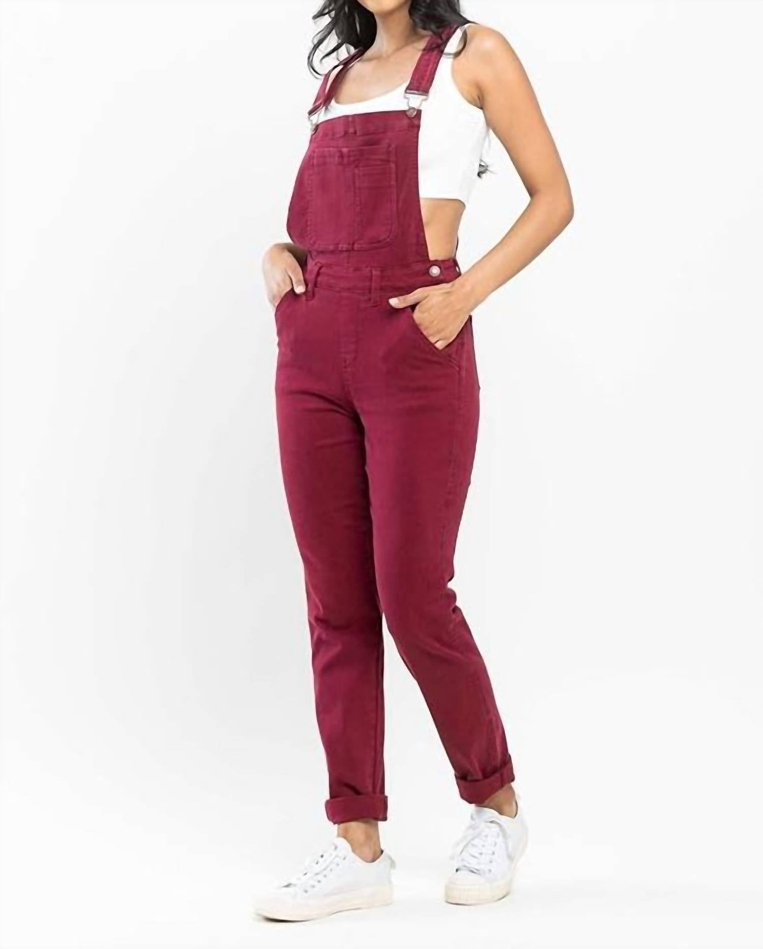 judy-blue-garment-dyed-high-rise-double-cuffed-overalls-plus