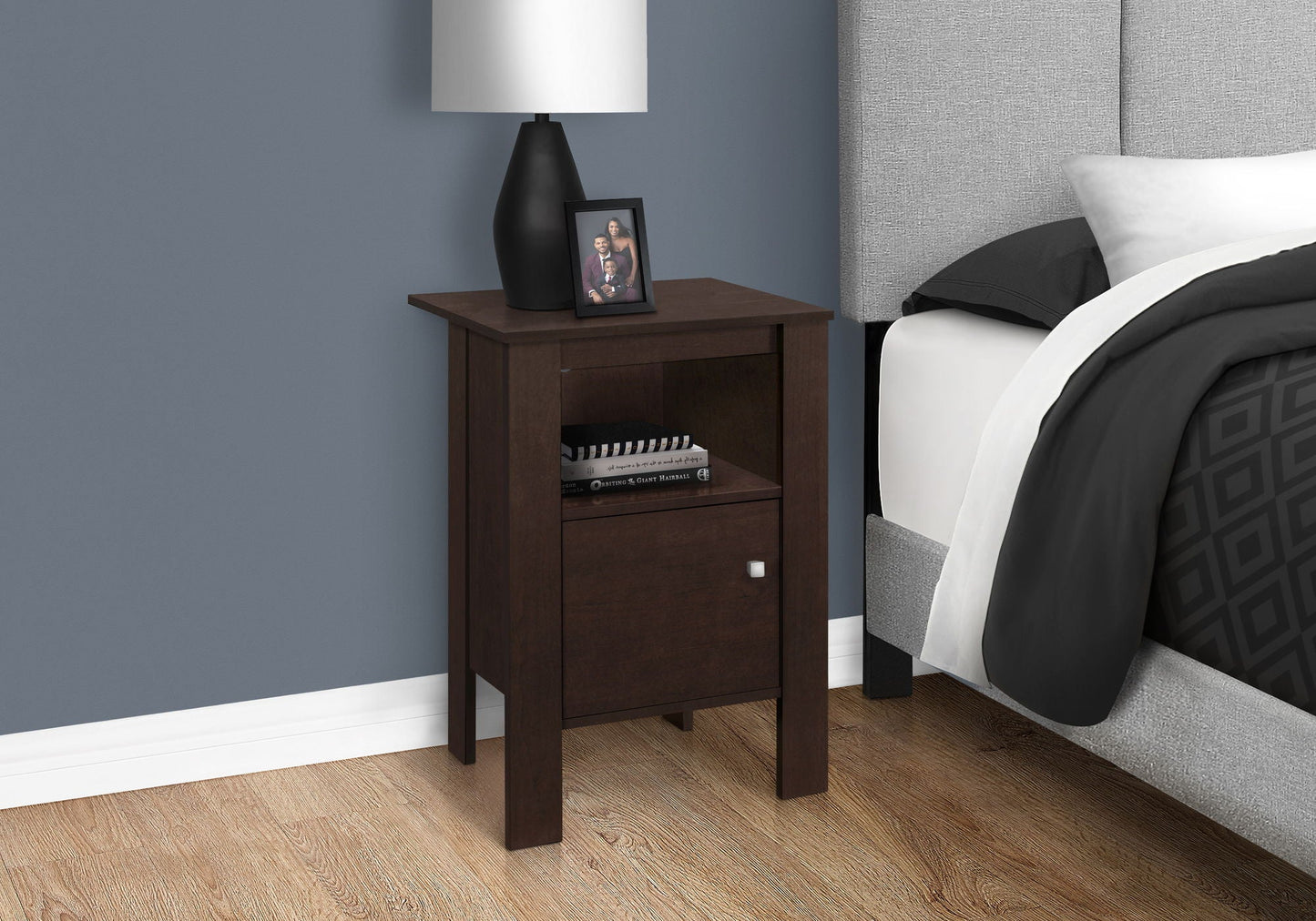 Accent Nightstands with Storage and Transitional Style