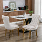 Nikki Collection Modern Tufted Velvet Upholstered Dining Chairs - Set of 2