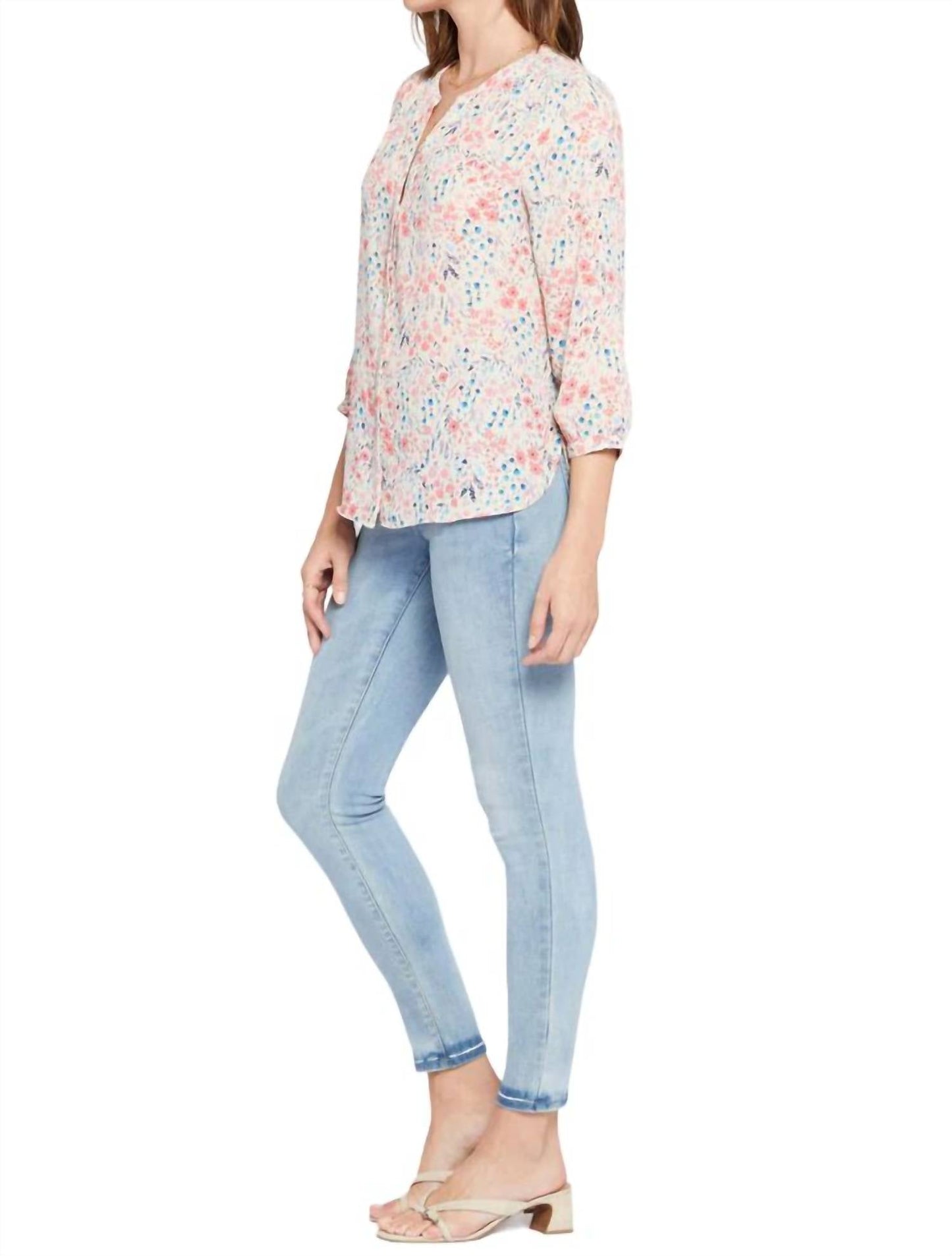 Nydj - Floral Pintuck Blouse