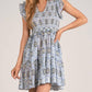 Elan - Ruffle Sleeve Mini Dress