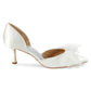Badgley Mischka - WOMEN METALLIC FESTIVE EMBELLISHED BOW PUMPS