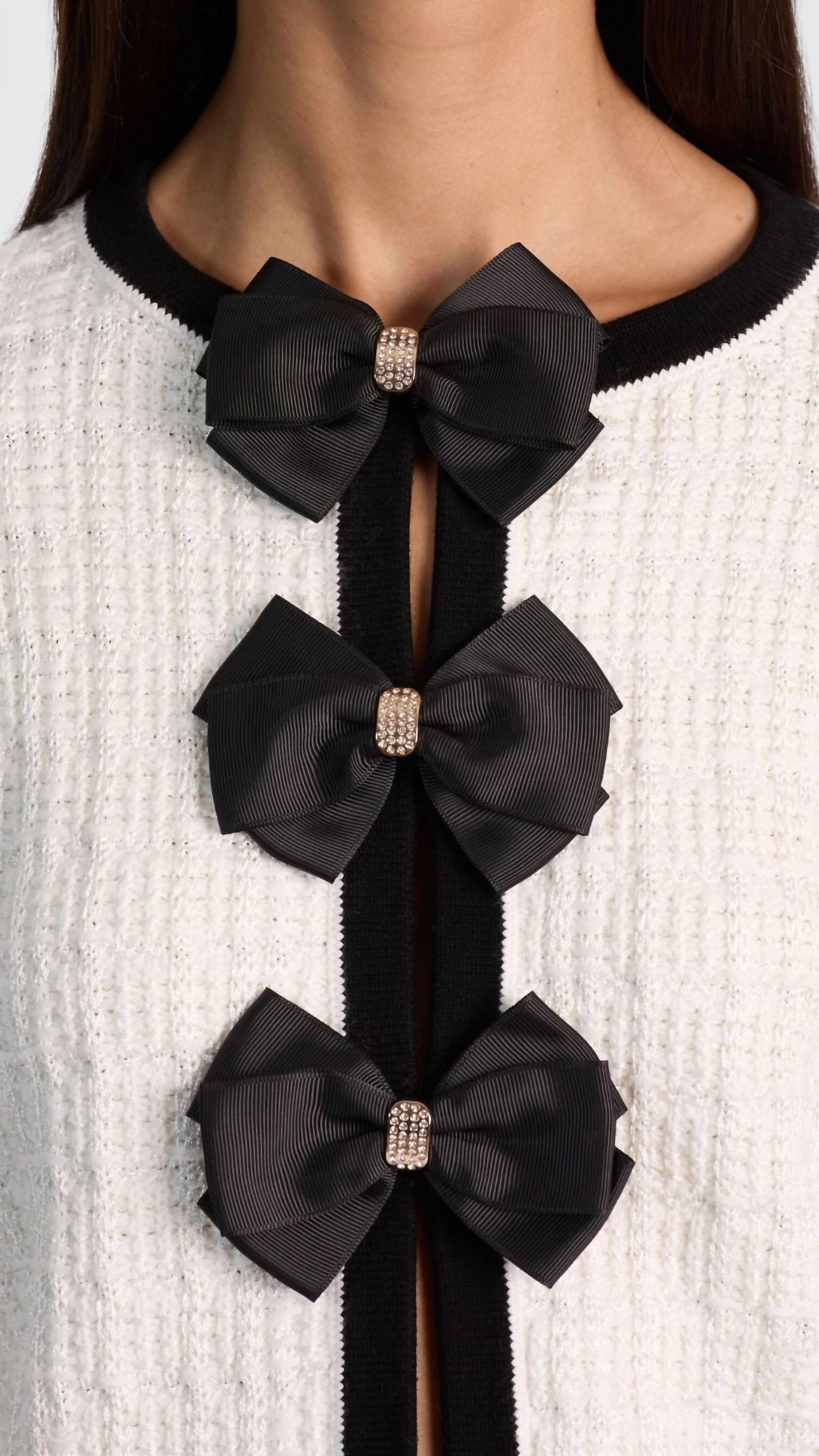 Alice + Olivia - Akira Bow Cardigan