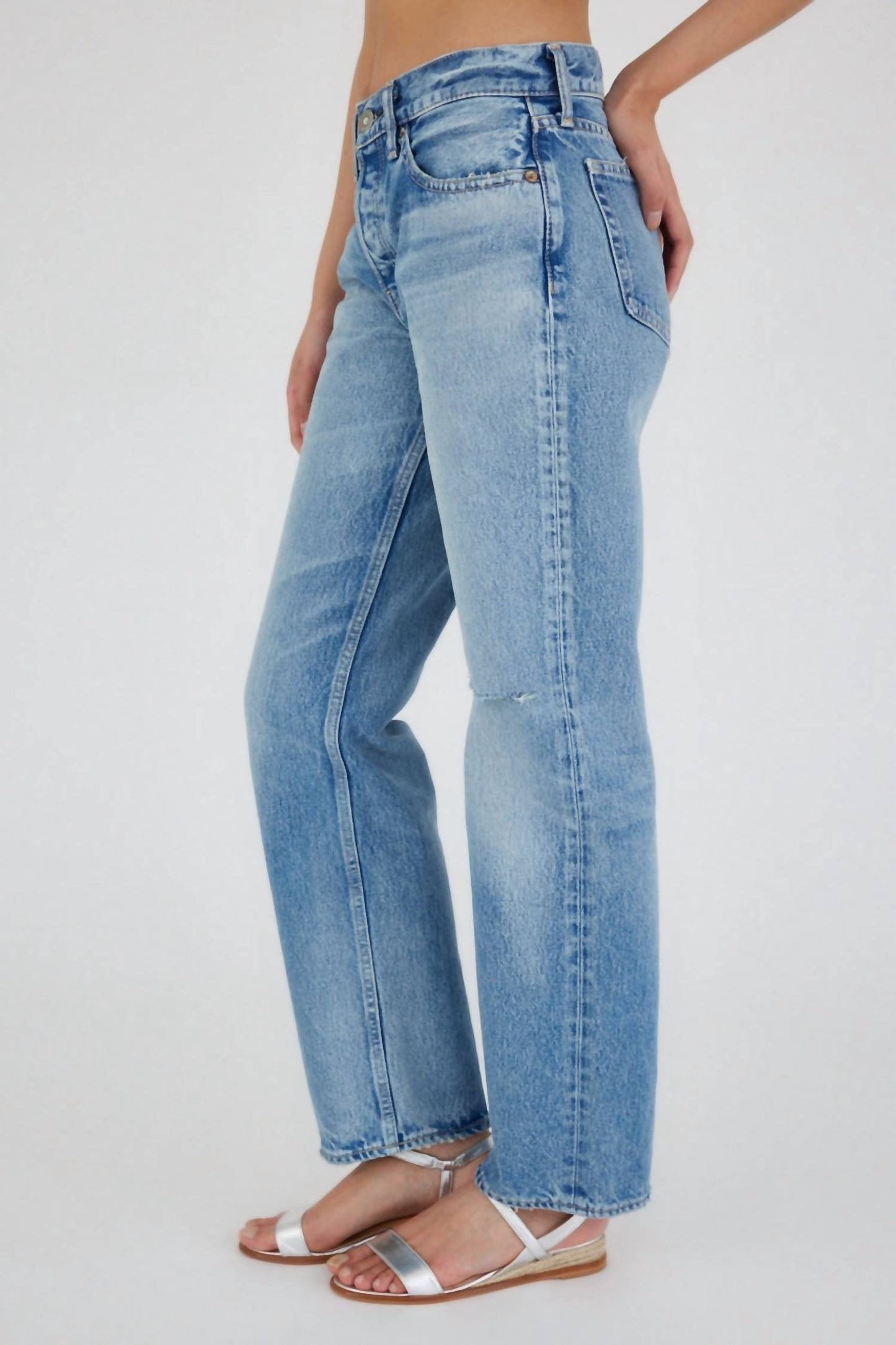 Moussy - Ballard Wide Straight Jeans