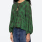 Sea - Joan Print Tie Front Top