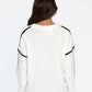 An'Ge - Lejupiter Bicolour V Neck Sweater