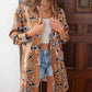 Ee:Some - Western Inspired Button Down Shirt Mini Dress
