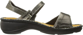 Sandália Anabela Papaya Feminina Naot Couro Metálico Tamanho 36 M UE