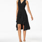 taylor-womens-ruched-ruffled-flyaway-dress-black-size-10